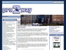 Tablet Screenshot of pro2way.com